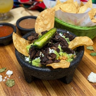 Steak Chicharron Guacamole